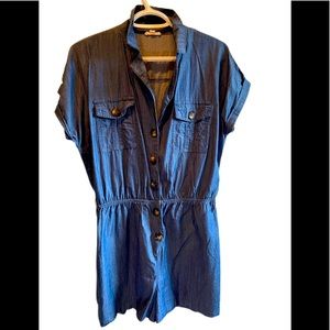 Ardene chambray romper. Size L.